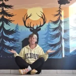 Fresque murale, décorative et intérieure pour des particuliers. Signée Mathilde Jauilhac, artiste dans les départements de la Charente-Maritime, de la Charente et partout en France.